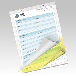 2-part NCR Form Pads w Wraparound Cover