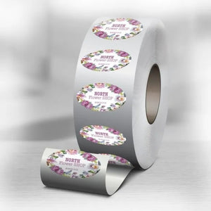 Oval Roll Labels