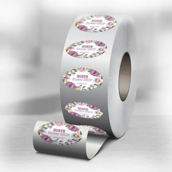 Oval Roll Labels