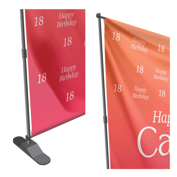 Telescopic Backdrop Banner Stands
